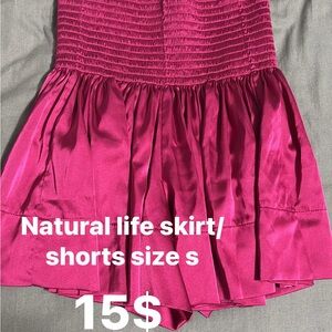 Pink natural life Skirt Shorts size small